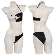 Laden Sie das Bild in den Galerie-Viewer, Danganronpa Monokuma Bikini zweiteilige Badeanzug Halloween Karneval Outfits