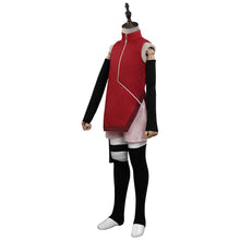 Laden Sie das Bild in den Galerie-Viewer, Kinder NARUTO Boruto Sarada Uchiha Kostüm Cosplay Halloween Karneval Outfits