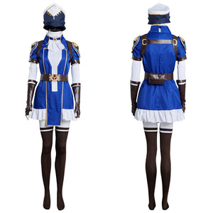 Arcane: League of Legends Caitlyn the Sheriff of Piltover Cosplay Kostüme Halloween Karneval Outfits