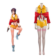 Laden Sie das Bild in den Galerie-Viewer, Cowboy Bebop Faye Valentine Cosplay Kostüm Halloween Karneval Outfits