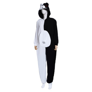 Danganronpa Dangan Ronpa Monokuma und Monomi Cosplay Kostüm Jumpsuit Pajamas Schlafanzug Halloween Karneval