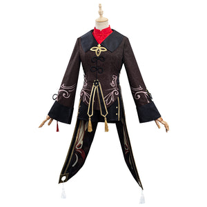 Genshin Impact HuTao Kostüm Cosplay Halloween Karneval Outfits