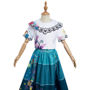 Kinder Encanto Mirabel Kleid Cosplay Kostüme Halloween Karneval Outfits