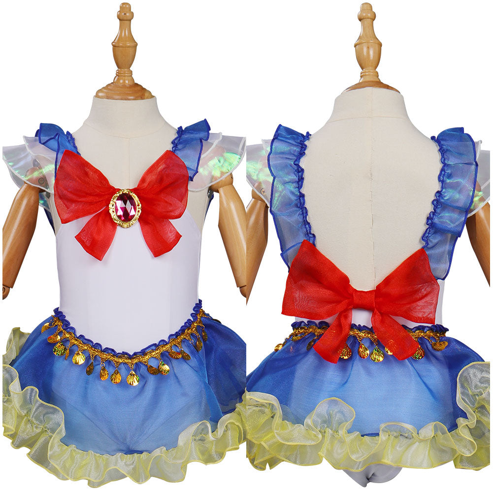 Kinder Mädchen Sailor Moon Tsukino Usagi Bademode Cosplay Sommer einteiliger Badeanzug