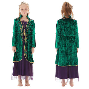 Kinder Winifred Sanderson Hocus Pocus Cosplay Kostüme Halloween Karneval Kleid