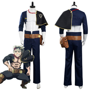 Black Clover Asta Kostüm Cosplay Halloween Karneval Outfits