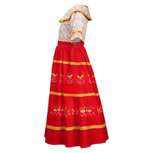 Encanto Dolores Madrigal Outfits Cosplay Kostüm Halloween Karneval Kleid