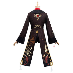 Genshin Impact HuTao Kostüm Cosplay Halloween Karneval Outfits