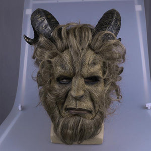 2017 Beauty and the Beast Schönheit und das Biest Dan Stevens Beast Maske Langharre Cosplay