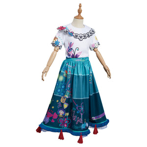 Kinder Encanto Mirabel Kleid Cosplay Kostüme Halloween Karneval Outfits