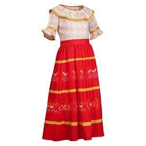 Encanto Dolores Madrigal Outfits Cosplay Kostüm Halloween Karneval Kleid
