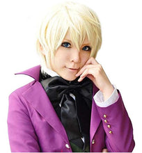 Laden Sie das Bild in den Galerie-Viewer, Black Butler 2 II Alois Trancy Cosplay Perücke Gold Kurz Haare