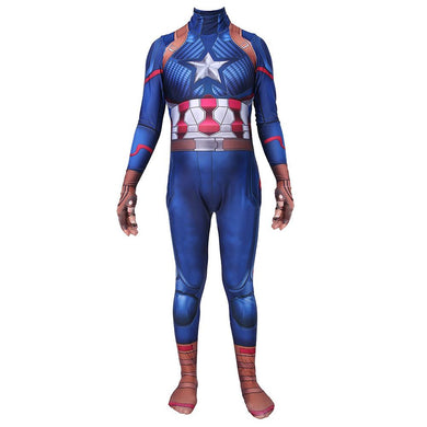 Avengers 4 Avengers: Endgame Captain America Jumpsuit Cosplay Kostüm Erwachsene
