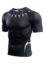 Laden Sie das Bild in den Galerie-Viewer, Black Panther T-Shirt Tee Kurzarm Rundhals Baumwolle