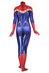 Captain Marvel Superhero Carol Danvers Jumpsuit Cosplay Kostüm