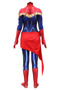Captain Marvel Superhero Carol Danvers Jumpsuit Cosplay Kostüm