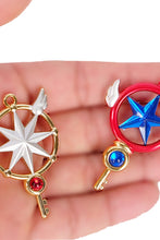 Laden Sie das Bild in den Galerie-Viewer, Cardcaptor Sakura: Clear Card Sakura Schlüsselanhänger Anstecknadel Cosplay Requisite