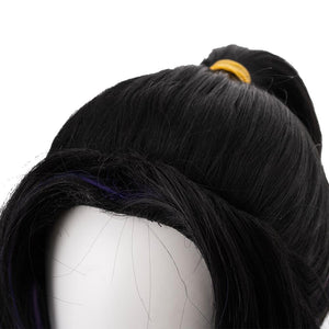 Demon Slayer Kimetsu no Yaiba Kochou Shinobu Perücke Schwarz Lila Cosplay Perücke