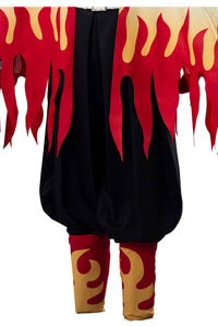 Demon Slayer Kimetsu no Yaiba Kyojuro Rengoku Kostüm Cosplay Kostüm Set