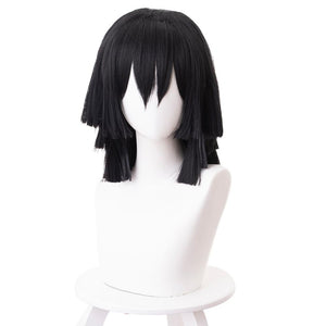 Demon Slayer Kimetsu no Yaiba Obanai Iguro Perücke Cosplay Perücke
