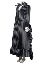 Laden Sie das Bild in den Galerie-Viewer, Der Albtraum vor Weihnachten The Nightmare Before Christmas Jack Skellington Damen Kleid Cosplay Kostüm für Damen