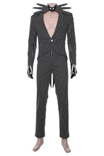 Laden Sie das Bild in den Galerie-Viewer, Der Albtraum vor Weihnachten The Nightmare Before Christmas Jack Skellington Kostüm Cosplay Kostüm Weihnachtskleid