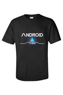 Detroit: Become Human Connor RK800 T-Shirt Tee Kurzarm Top Schwarz