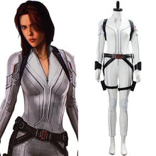 Laden Sie das Bild in den Galerie-Viewer, Film Black Widow Suit Jumpsuit Cosplay Kostüm Weiß Version