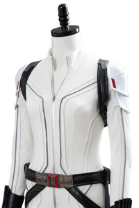 Film Black Widow Suit Jumpsuit Cosplay Kostüm Weiß Version