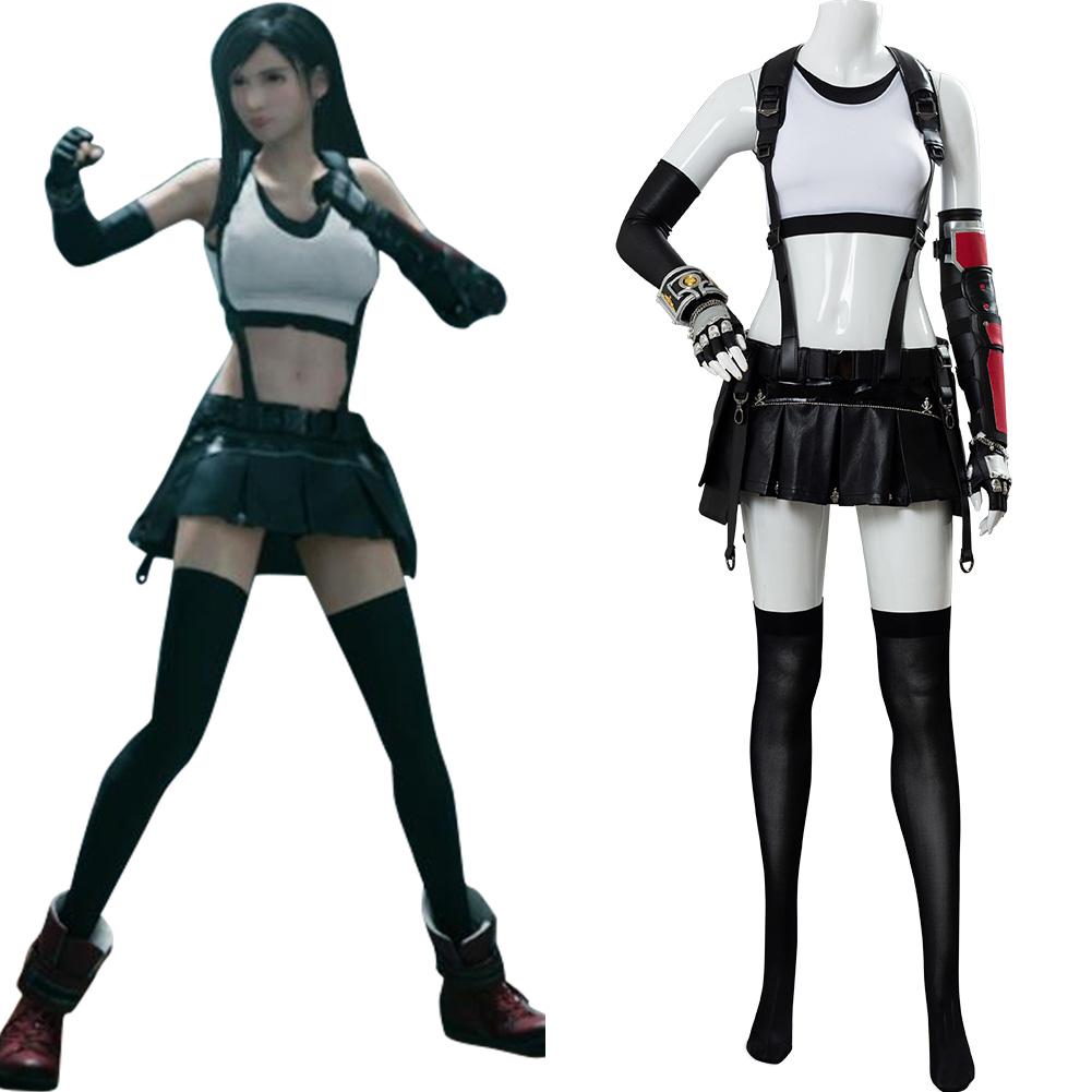 Final Fantasy VII FF7 Remake Tifa Lockhart Cosplay Kostüm Set