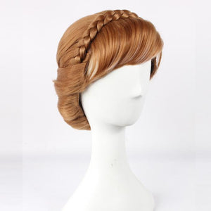 Frozen Die Eiskönigin Prinzessin Anna Krönung Cosplay Perücke