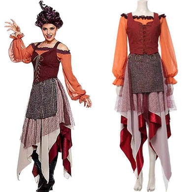 Hocus Pocus Mary Sanderson Horror Film Cosplay Kostüm Mittelalter Kostüm