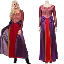Laden Sie das Bild in den Galerie-Viewer, Hocus Pocus Sarah Sanderson Cosplay Kostüm Kleid Erwachsene