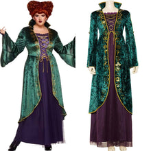 Laden Sie das Bild in den Galerie-Viewer, Hocus Pocus Winifred Sanderson Horror Film Cosplay Kostüm Mittelalter Kostüm