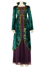 Laden Sie das Bild in den Galerie-Viewer, Hocus Pocus Winifred Sanderson Horror Film Cosplay Kostüm Mittelalter Kostüm