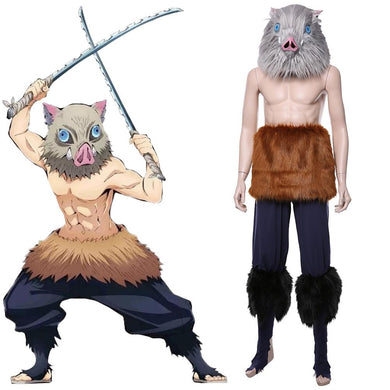 Inosuke Hashibira Kimetsu no Yaiba Wikia Demon Slayer Inosuke Cosplay Kostüm