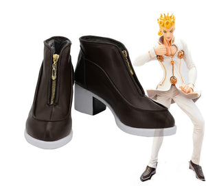 JoJo no Kimyō na Bōken JoJo’s Bizarre Adventure Golden Wind Giorno Giovanna Schuhe Cosplay Schuhe