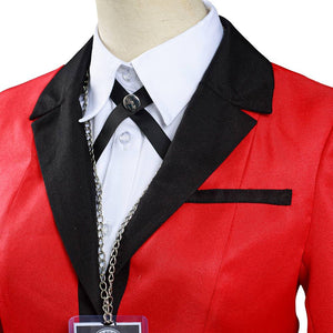 Kakegurui Compulsive Gambler Yumeko Jabami Hyakkaou Schulunifom Cosplay Kostüm Set