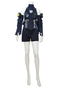 Kingdom Hearts III Aqua Kostüm Cosplay Kostüm Set