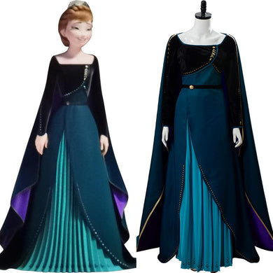 Königin Anna Frozen 2 Die Einkönigin Anna Kleid Cosplay Kostüm