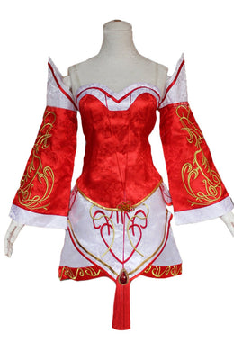 LOL League of legends The Nine-Tailed Neunschwänziger Fuchs Fox Fuchs Ahri Cosplay Kostüm