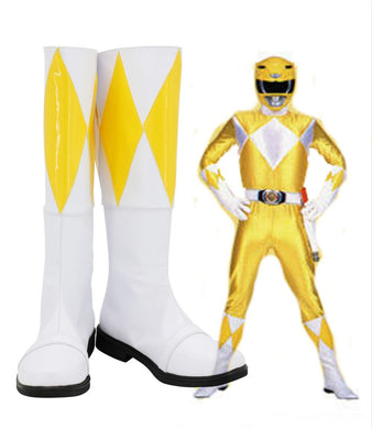Mighty Morphin Power Rangers Trini Kwan Gelb Ranger Stiefel Cosplay Schuhe