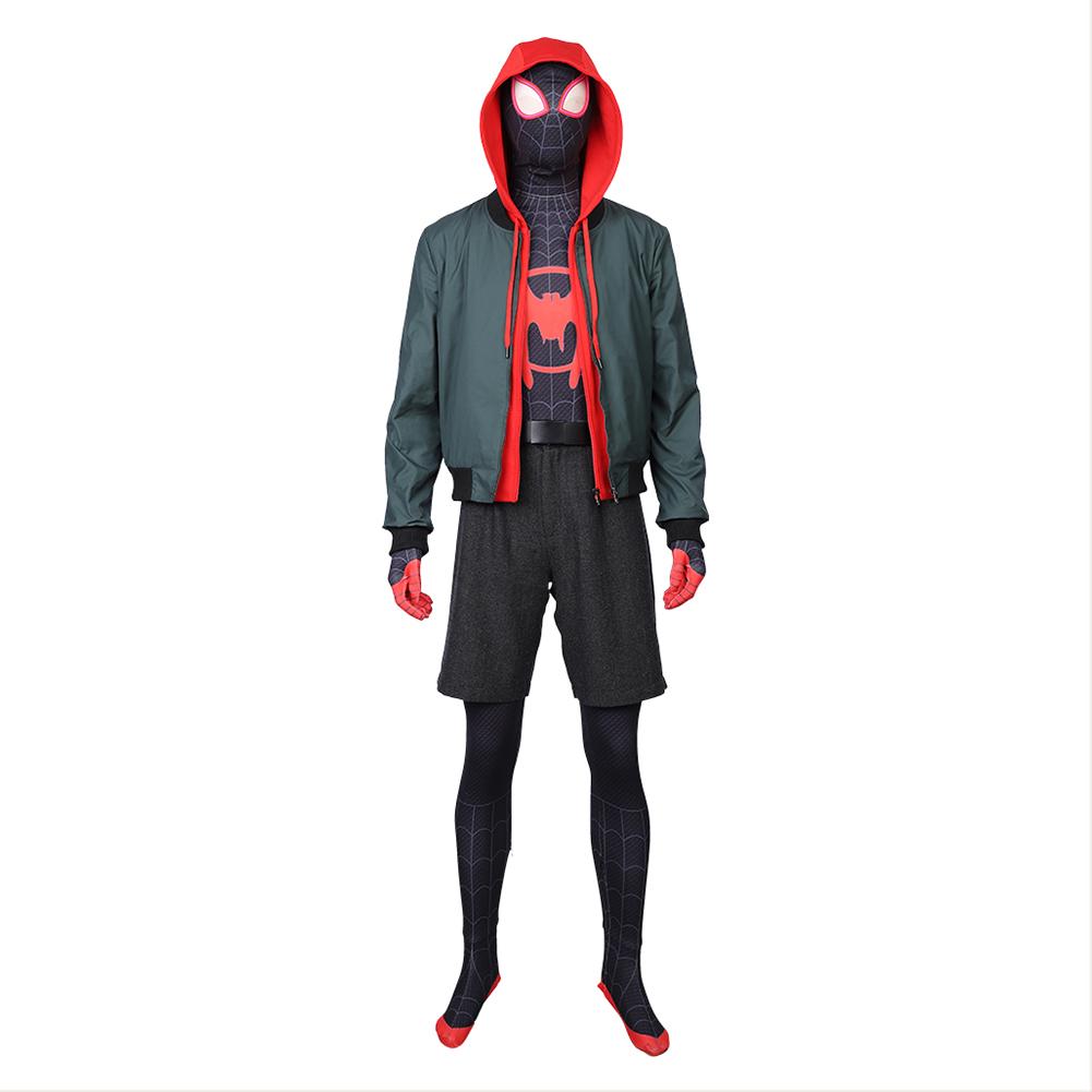 Miles Morales Spider-Man: Into the Spider-Verse Spider-Man: A New Universe Cosplay Kostüm Set