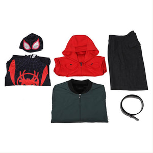 Miles Morales Spider-Man: Into the Spider-Verse Spider-Man: A New Universe Cosplay Kostüm Set