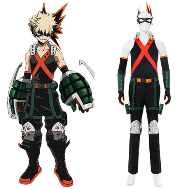 My Hero Academia Boku no Hero Akademia Katsuki Bakugou Kämpfeanzug Cosplay Kostüm