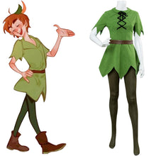 Laden Sie das Bild in den Galerie-Viewer, Nimmerland Peter Pan Neverland Cosplay Kostüm Set