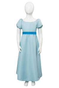 Nimmerland Peter Pan Wendy Darling Kleid Cosplay Kostüm Blau für Kinder