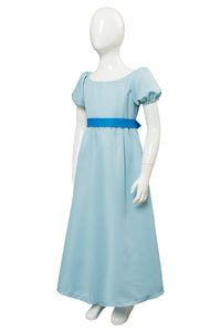 Nimmerland Peter Pan Wendy Darling Kleid Cosplay Kostüm Blau für Kinder