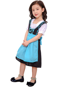 Oktoberfest Dirndl Damen Trachtenkleid Cosplay Kostüm für Kinder
