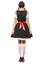 Laden Sie das Bild in den Galerie-Viewer, Oktoberfest Dirndl Damen Trachtenkleid mit Schürze Cosplay Kostüm 2 Version
